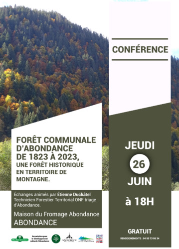 Couverture de La forêt communale d'Abondance de 1823 à 2023